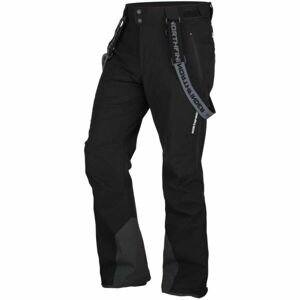 Northfinder MALAKI Pánské lyžařské kalhoty, černá, velikost