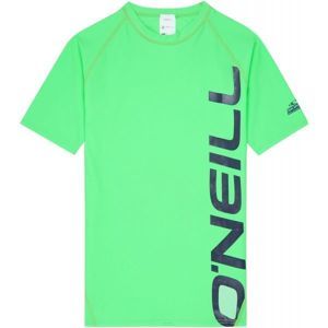 O'Neill PB LOGO SHORT SLEEVE SKINS zelená 16 - Chlapecké koupací tričko s UV filtrem