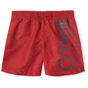 O'Neill CALI FLORAL SHORTS Chlapecké koupací šortky, červená, velikost 176