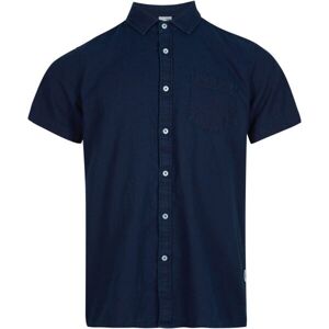 O'Neill CHAMBRAY SHIRT Pánská košile s krátkým rukávem, tmavě modrá, velikost L