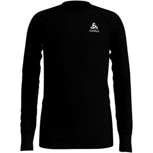 Odlo SUW KIDS TOP L/S CREW NECK ACTIVE WARM černá 116 - Dětské tričko s dlouhým rukávem