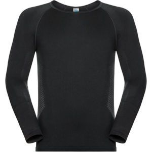 Odlo SUW MEN'S TOP L/S CREW NECK PERFORMANCE ESSENTIALS WARM Pánské funkční tričko, černá, velikost S