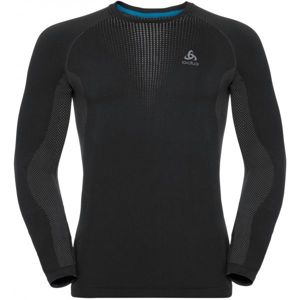 Odlo SUW MEN'S TOP L/S CREW NECK PERFORMANCE WARM černá XL - Pánské tričko