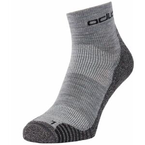 Odlo ACTIVE WARMHIKE SOCK QUARTER Turistické ponožky, šedá, velikost 39-41