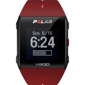 POLAR V800 HR červená  - Sportovní hodinky s GPS