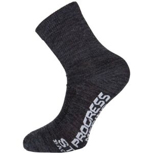 Progress MANAGER MERINO LITE Ponožky s merino vlnou, černá, velikost 9-12