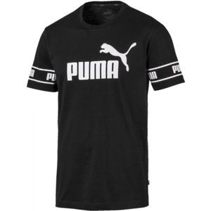 Puma AMPLIFIED BIG LOGO TEE černá M - Pánské moderní triko