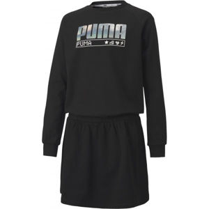 Puma ALPHA DRESS G Sportovní šaty, černá, velikost 152
