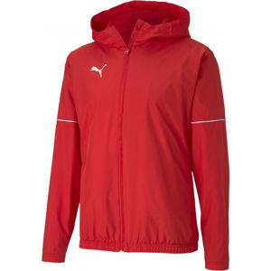 Puma TEAM GOAL RAIN JACKET červená XL - Pánská sportovní bunda