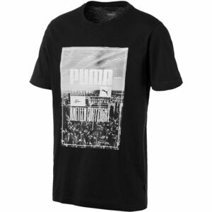 Puma PHOTOPRINT SKYLINE TEE černá M - Pánské triko s krátkým rukávem
