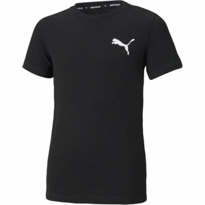 Puma ACTIVE SMALL LOGO TEE Chlapecké sportovní triko, černá, velikost 116
