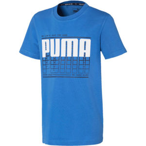 Puma ACTIVE SPORTS GRAPHIC TEE B modrá 152 - Chlapecké sportovní triko