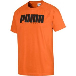 Puma ATHLETICS TEE oranžová XL - Pánské triko