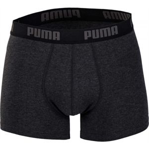 Puma BASIC BOXER 2P Pánské boxerky, černá, velikost S