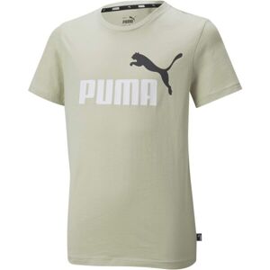 Puma ESS+2 COL LOGO TEE B Dětské triko, khaki, velikost 152