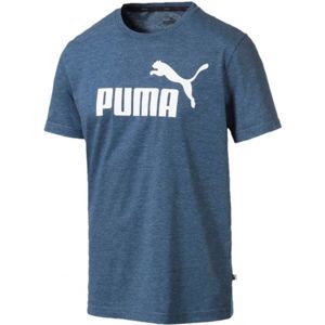 Puma ESS HEATHER TEE Pánské triko, Žlutá,Černá, velikost M