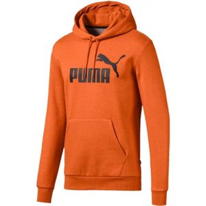 Puma ESS + HOODY FL oranžová S - Pánská sportovní mikina