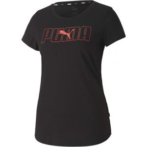 Puma REBEL GRAPHIC TEE černá XL - Dámské triko