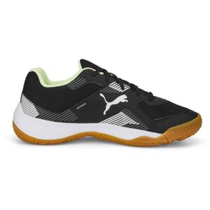 Puma SOLARFLASH JR II Juniorská sálová obuv, černá, velikost 38