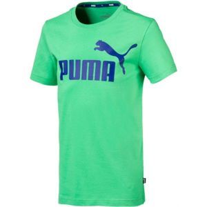 Puma SS LOGO TEE B zelená 140 - Dětské triko
