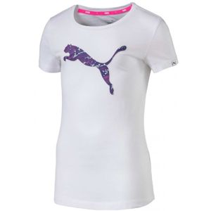 Puma STYLE GRAPHIC TEE bílá 116 - Dívčí tričko