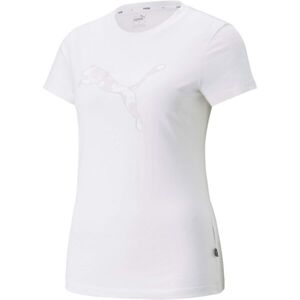 Puma SUMMER GRAPHIC TEE Dámské sportovní triko, bílá, velikost M