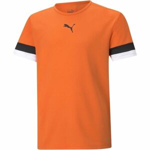 Puma TEAMRISE JERSEY JR Oranžová 164 - Dětské fotbalové triko