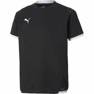 Puma TEAM LIGA JERSEY TEE Juniorské fotbalové triko, černá, velikost