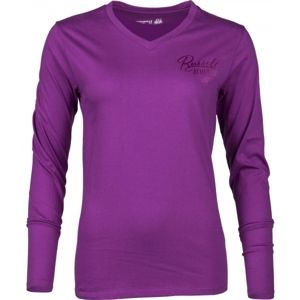 Russell Athletic L/S V NECK TEE fialová XS - Dámské tričko