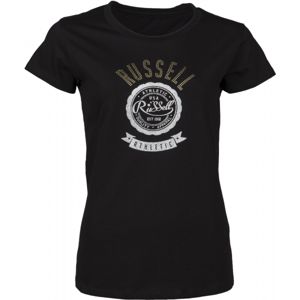 Russell Athletic PRINTED S/S TEE Dámské tričko, černá, velikost L