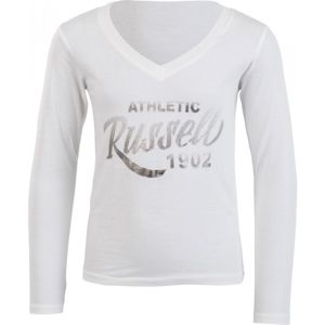Russell Athletic DÍVČÍ TRIKO bílá 164 - Dívčí stylové tričko