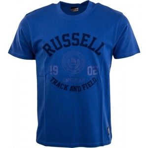Russell Athletic S/S CREW NECK TEE WITH ROSETTE TWILL černá M - Pánské tričko