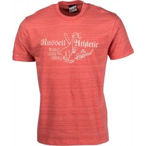 Russell Athletic S/S CREW TEE WITH DISTRESSED 'THE LEGEND' PRINT - Pánské tričko