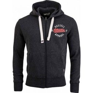 Russell Athletic ZIP THROUGH HOODY WITH CRACKED PRINT - Pánská mikina