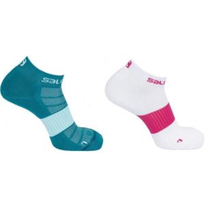 Salomon SENSE 2-PACK bílá M - Běžecké ponožky