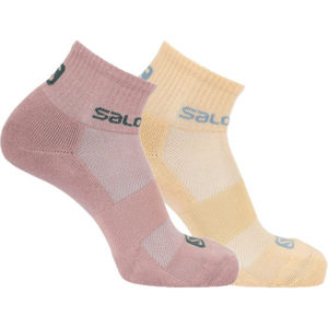 Salomon SOCKS EVASION 2-PACK Ponožky, lososová, veľkosť 39-41