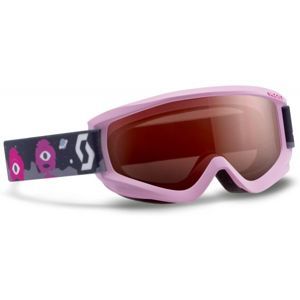 Scott JR AGENT SGL PINK červená  - Dětské lyžařské brýle