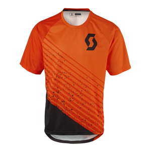 Scott SHIRT TRAIL 30 S/SL oranžová S - Cyklistický dres