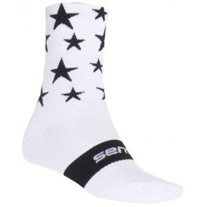 Sensor STARS Cyklistické ponožky, bílá, veľkosť 6-8