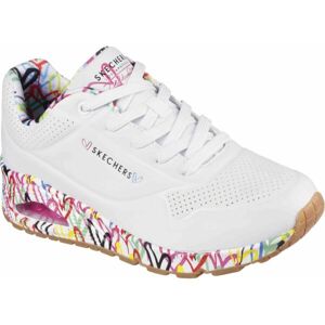 Skechers UNO - LOVING LOVE Dámské volnočasové boty, bílá, velikost 41