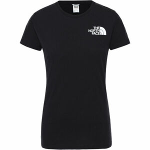 The North Face W S/S HD TEE Dámské triko, Černá,Bílá, velikost XL