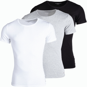 Tommy Hilfiger CN TEE SS 3 PACK PREMIUM ESSENTIALS Pánské tričko, bílá, veľkosť L