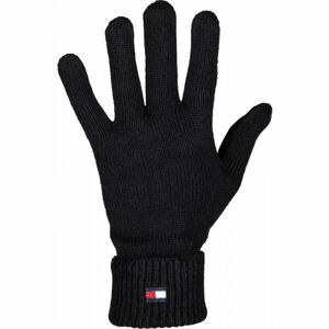 Tommy Hilfiger ESSENTIAL KNIT GLOVES Dámské rukavice, černá, velikost UNI