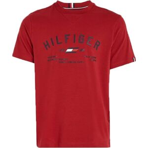 Tommy Hilfiger GRAPHIC S/S TEE Pánské tričko, červená, velikost L