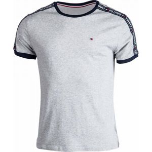 Tommy Hilfiger RN TEE SS Pánské tričko, šedá, velikost XL