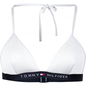 Tommy Hilfiger TRIANGLE FIXED Dámský vrchní díl plavek, Tmavě modrá,Bílá, velikost M