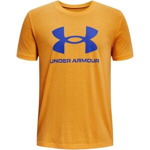 Under Armour SPORTSTYLE LOGO SS Chlapecké triko, oranžová, velikost S