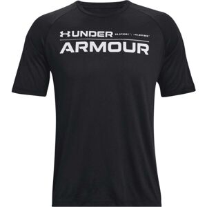 Under Armour TECH 2.0 WORDMARK SS Pánské triko s krátkým rukávem, černá, velikost S
