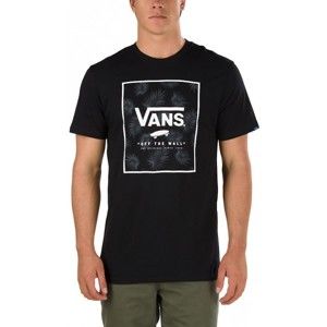 Vans PRINT BOX Black/Tonal Palm - Pánské tričko
