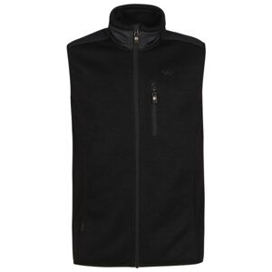 Willard CROFTON Pánská kombinovaná fleecová vesta, černá, velikost XXL